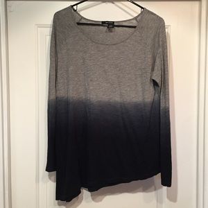 Long Sleeve Ombré Blouse